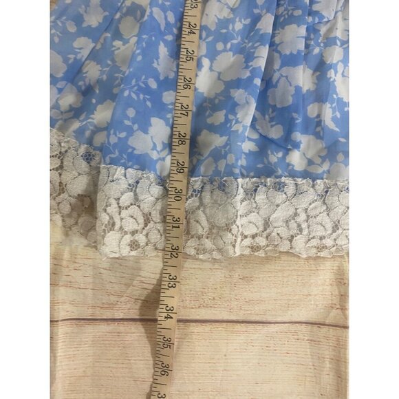 Disney Alice Through The Looking Glass Blue Lace Floral Dress - Medium - Picture 7 of 16